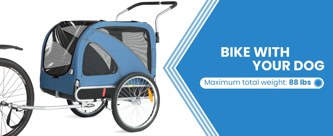Rover 2-in-1 Dog Bike Trailer detail