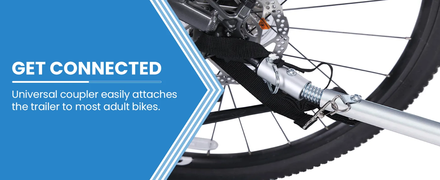 Rover 2-in-1 Dog Bike Trailer detail
