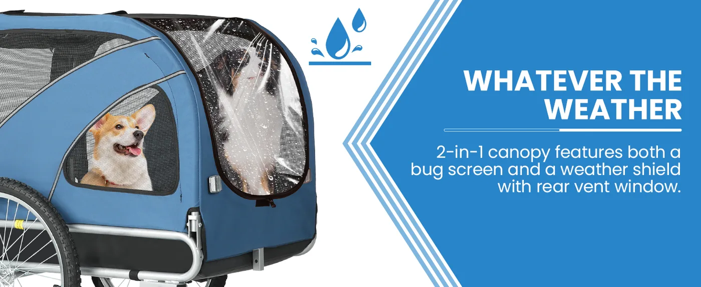 Rover 2-in-1 Dog Bike Trailer detail