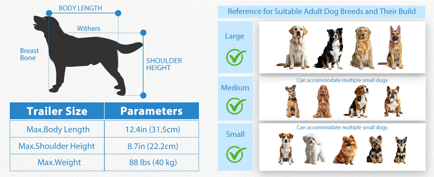 Rover 2-in-1 Dog Bike Trailer detail