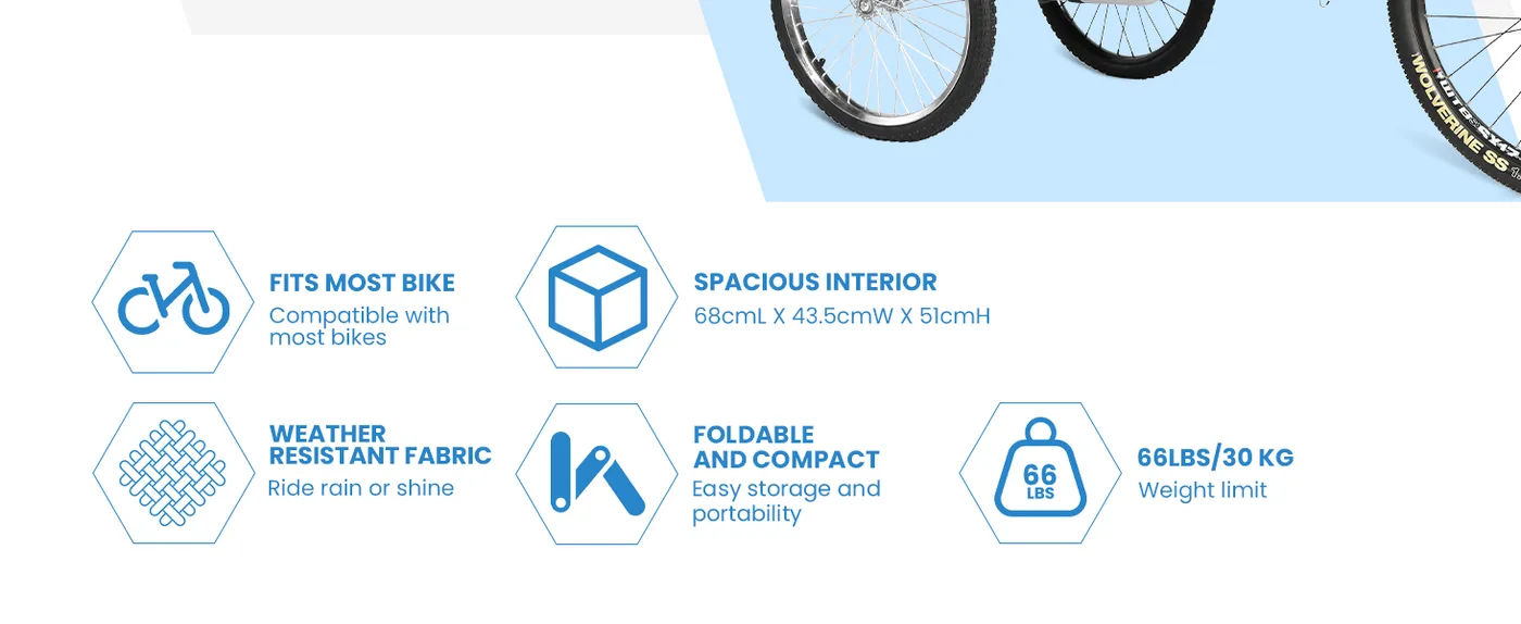 Buddy 2-in-1 Dog Bike Trailer detail