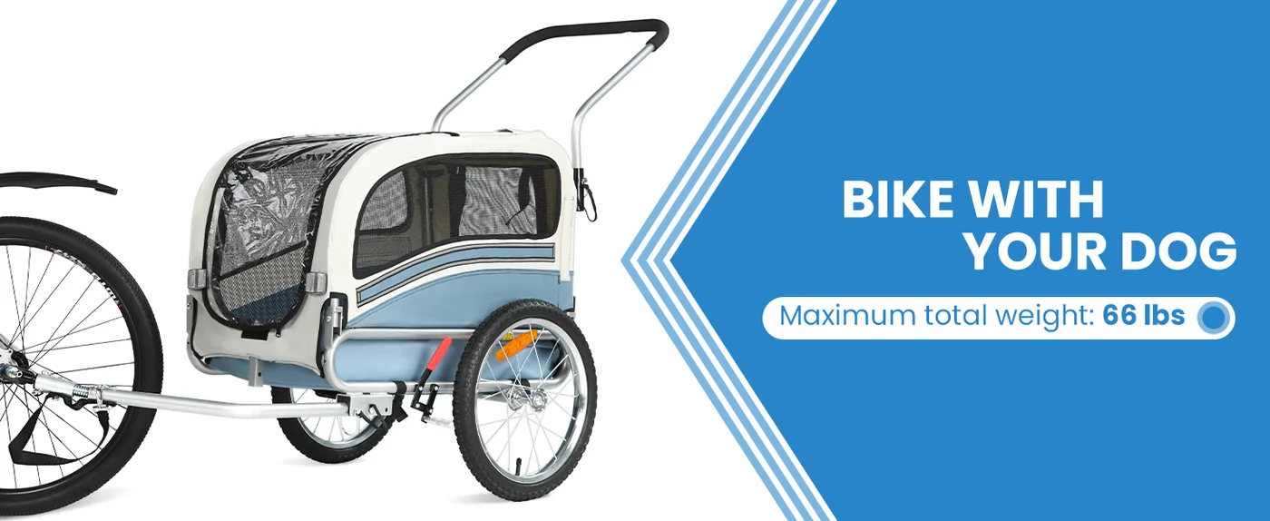 Buddy 2-in-1 Dog Bike Trailer detail
