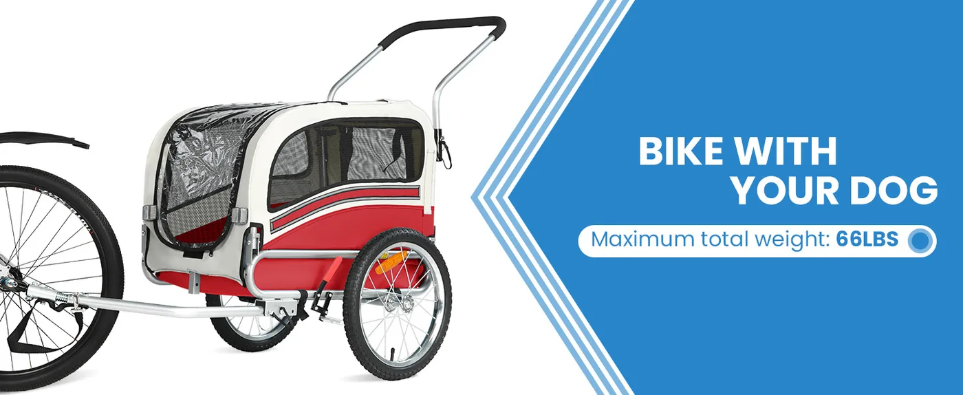 Buddy 2-in-1 Dog Bike Trailer detail