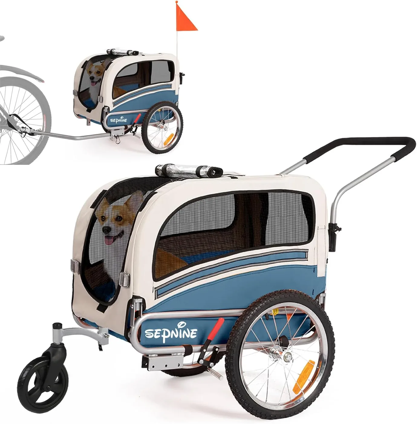 Buddy 2-in-1 Dog Bike Trailer