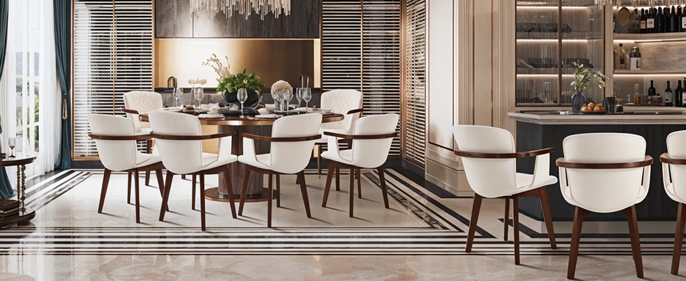 Perla Shell Dining Armchair detail