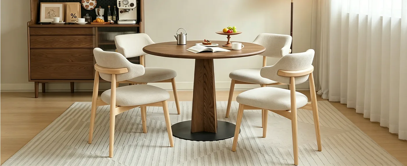 Juniper Curved-Arm Dining Chair detail