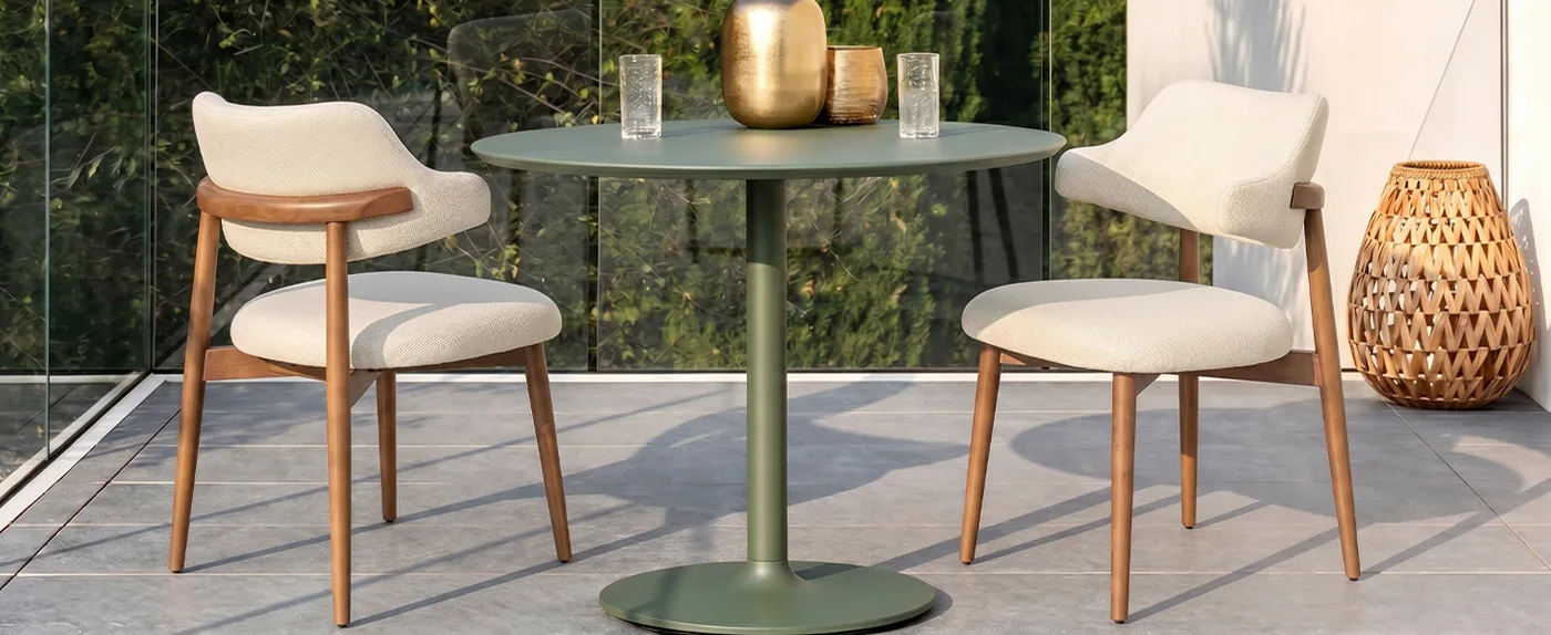 Juniper Curved-Arm Dining Chair detail