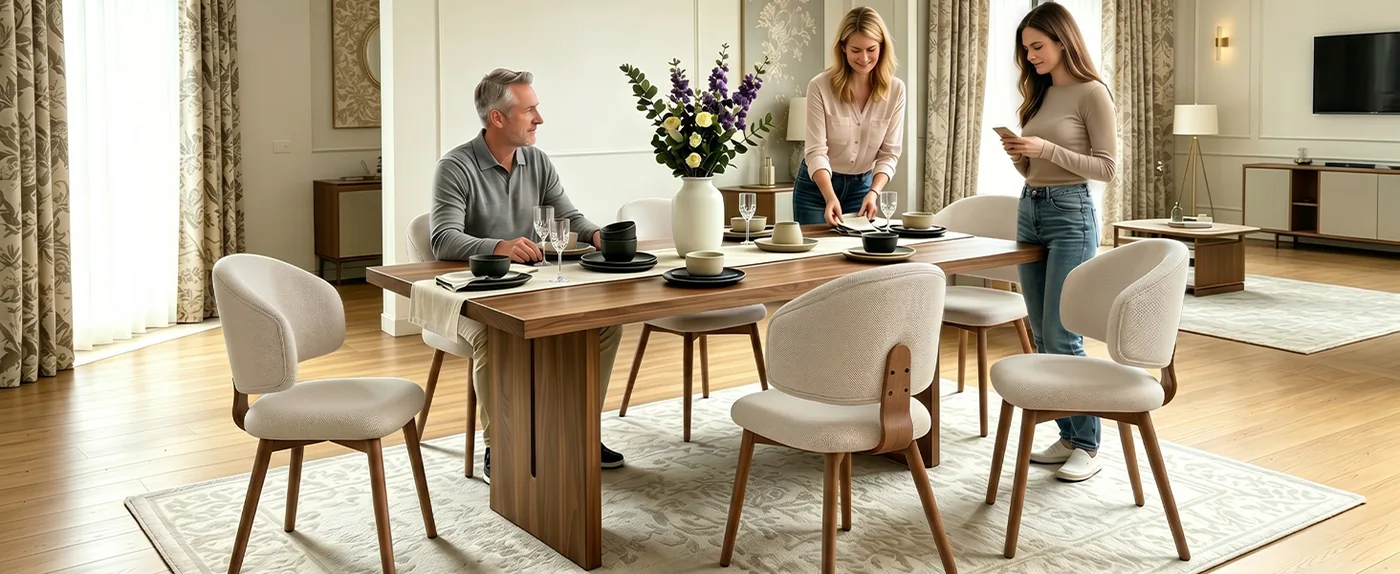 Fern Upholstered Dining Chair detail