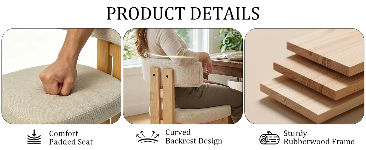 Isla Armless Dining Chair detail