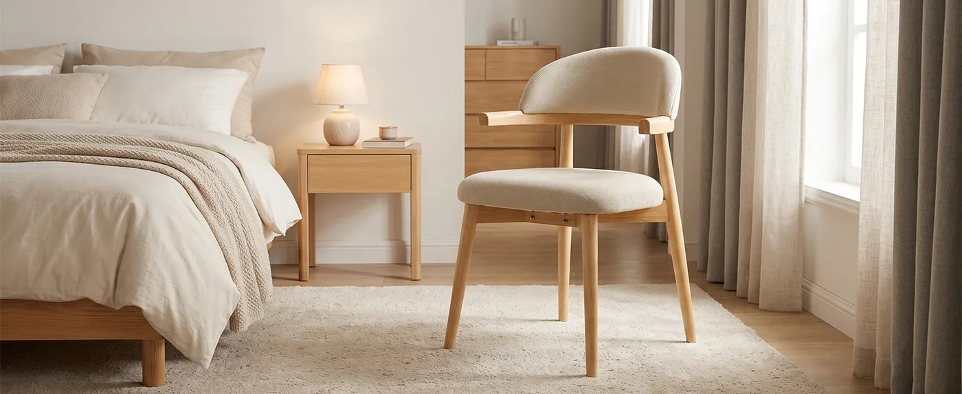 Arden Wood-Arm Dining Chair detail
