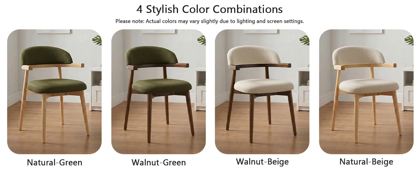 Arden Wood-Arm Dining Chair detail