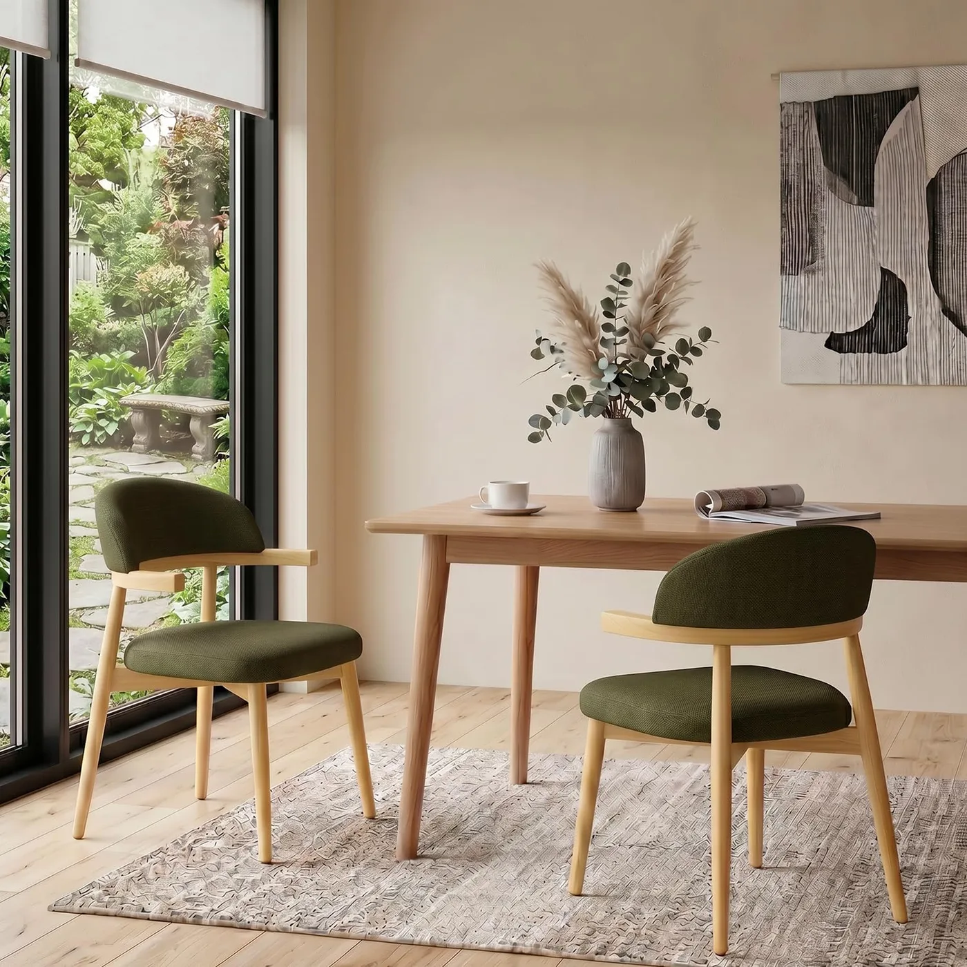 Arden Wood-Arm Dining Chair