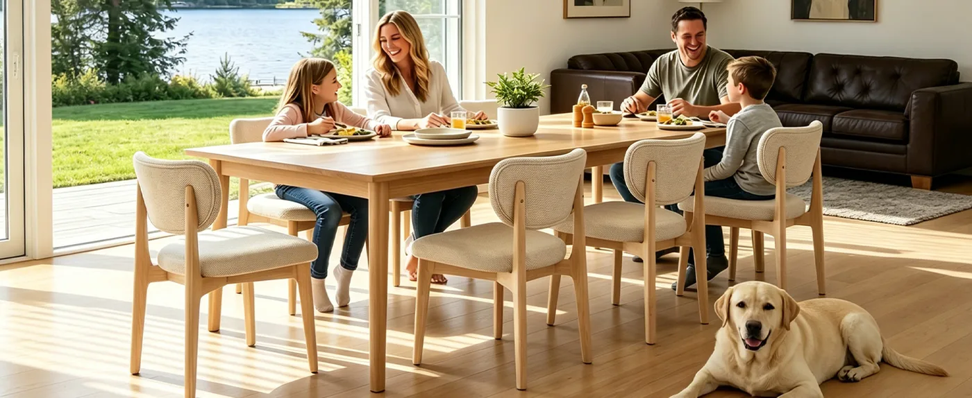 Harlow Curved-Back Dining Chair detail