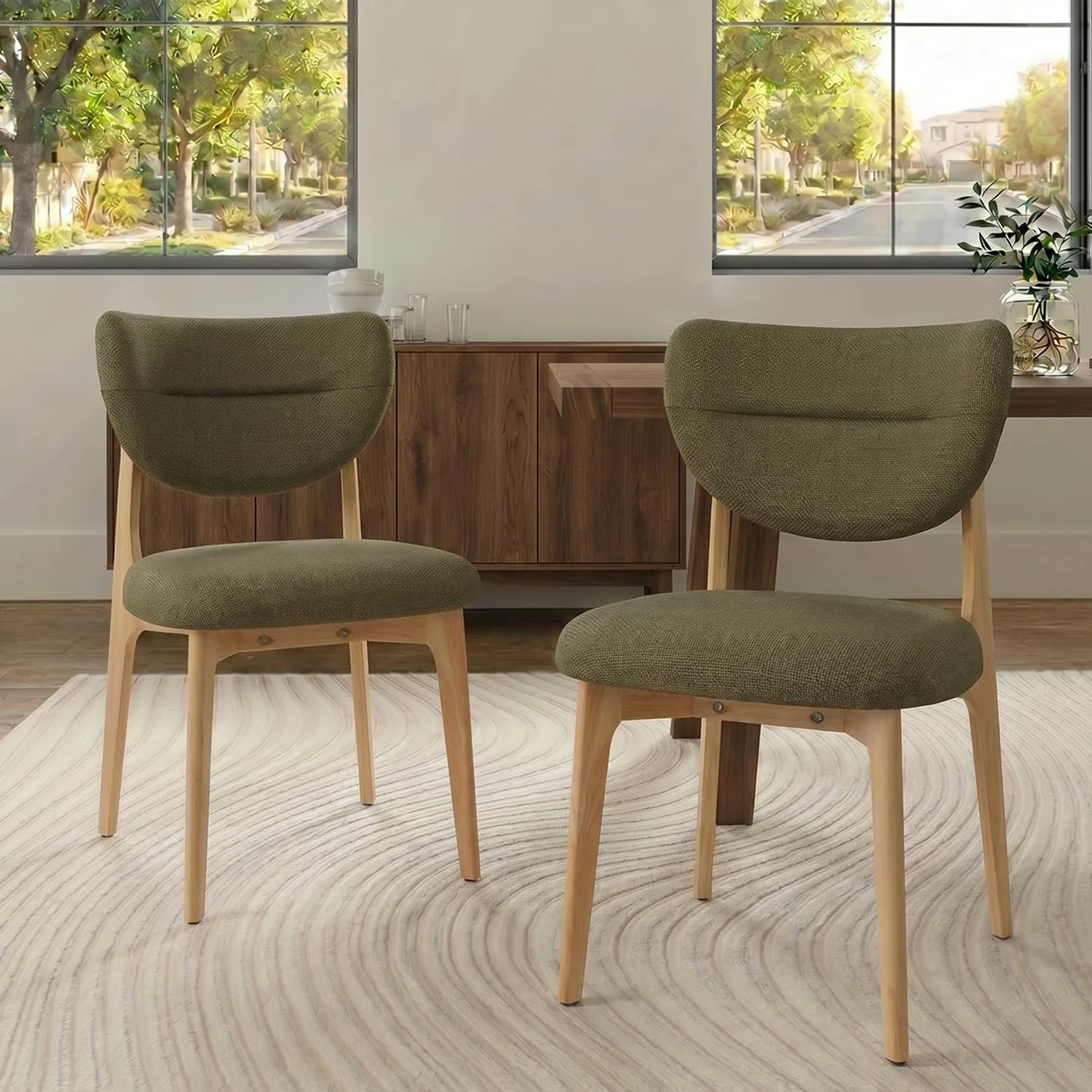 Harlow Curved-Back Dining Chair
