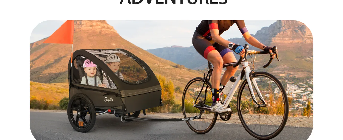 Voyager 2-in-1 Kids Bike Trailer & Stroller detail