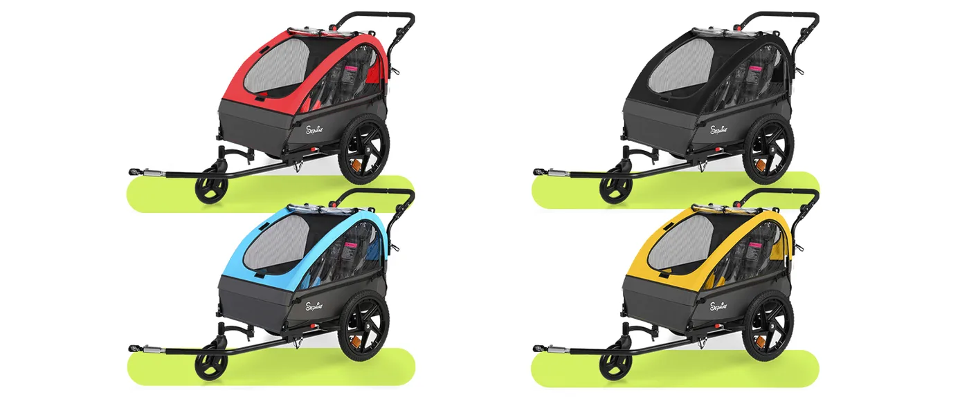 Voyager 2-in-1 Kids Bike Trailer & Stroller detail