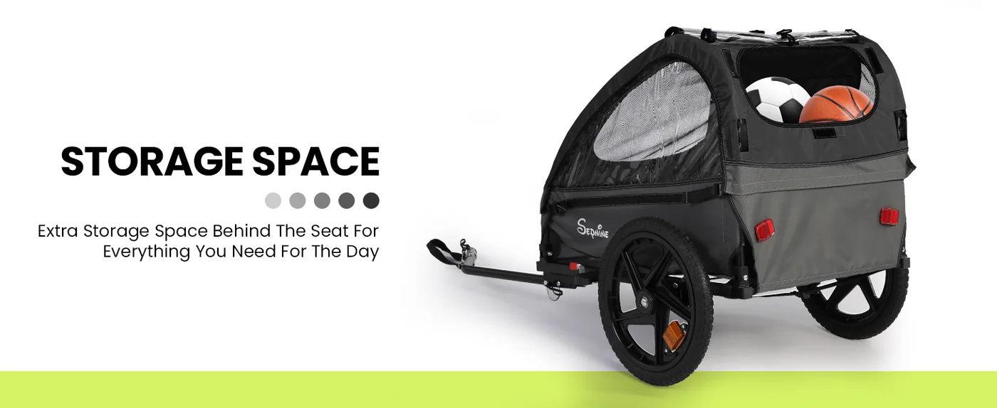 Voyager 2-in-1 Kids Bike Trailer & Stroller detail
