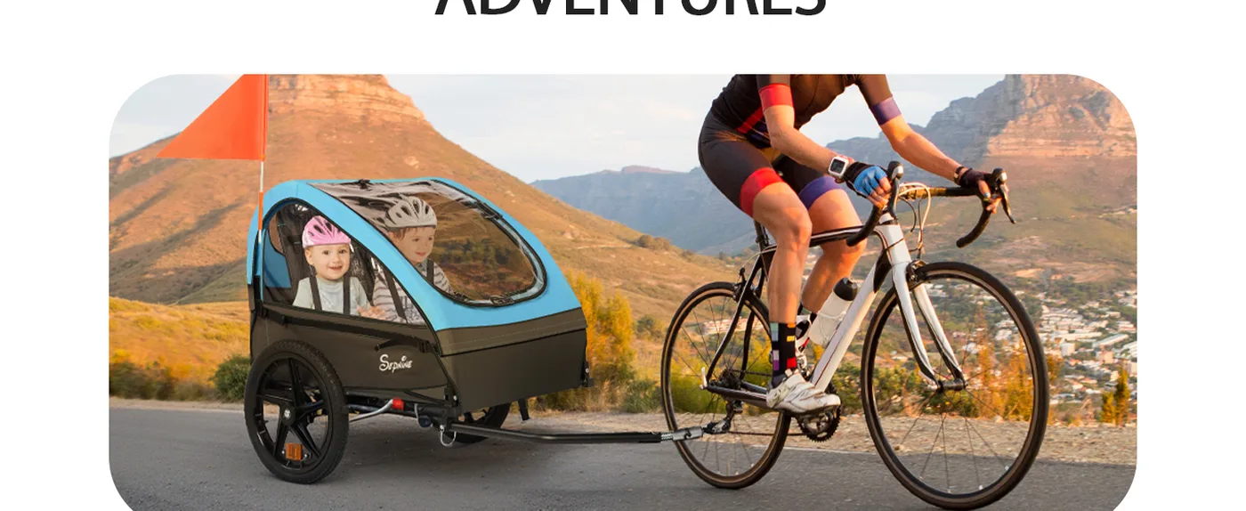 Voyager 2-in-1 Kids Bike Trailer & Stroller detail
