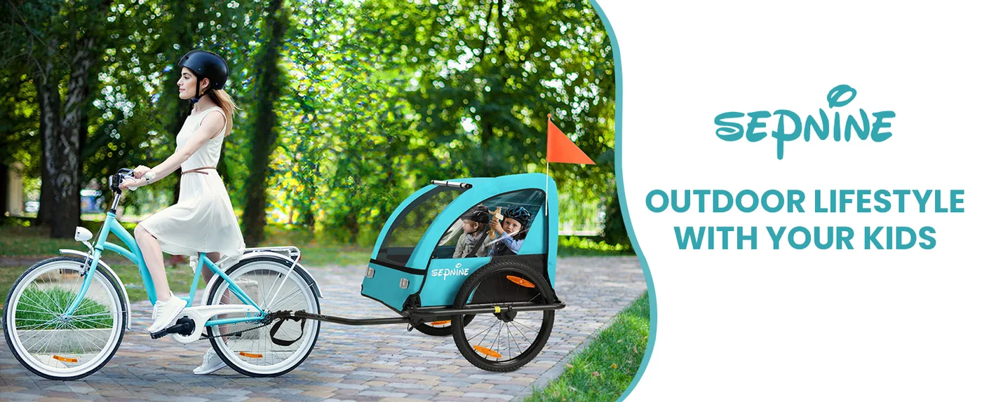 Trailblazer Double Kids Bike Trailer detail