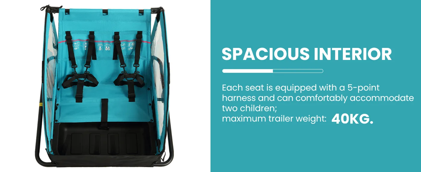 Trailblazer Double Kids Bike Trailer detail