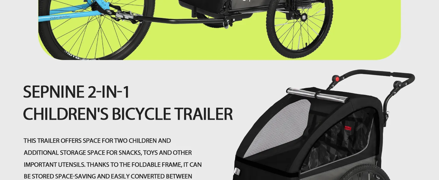 Ranger Suspension Kids Bike Trailer detail