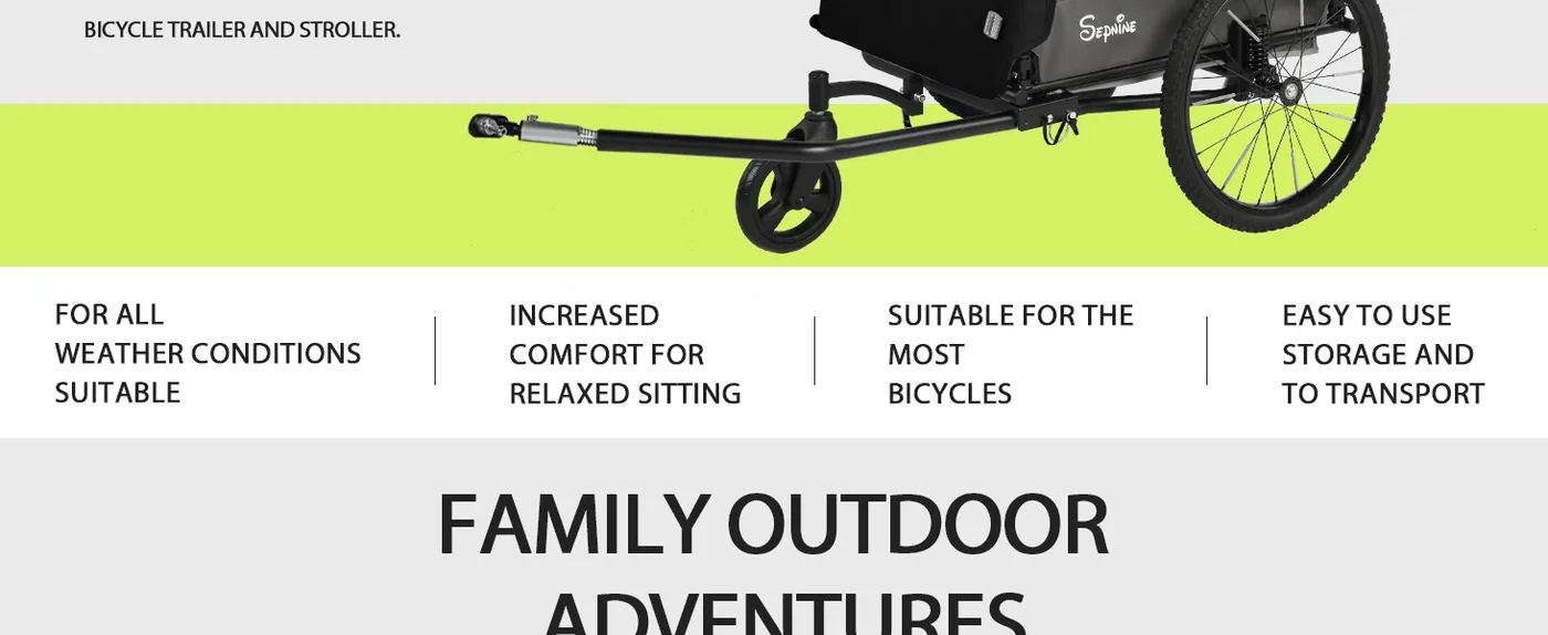 Ranger Suspension Kids Bike Trailer detail