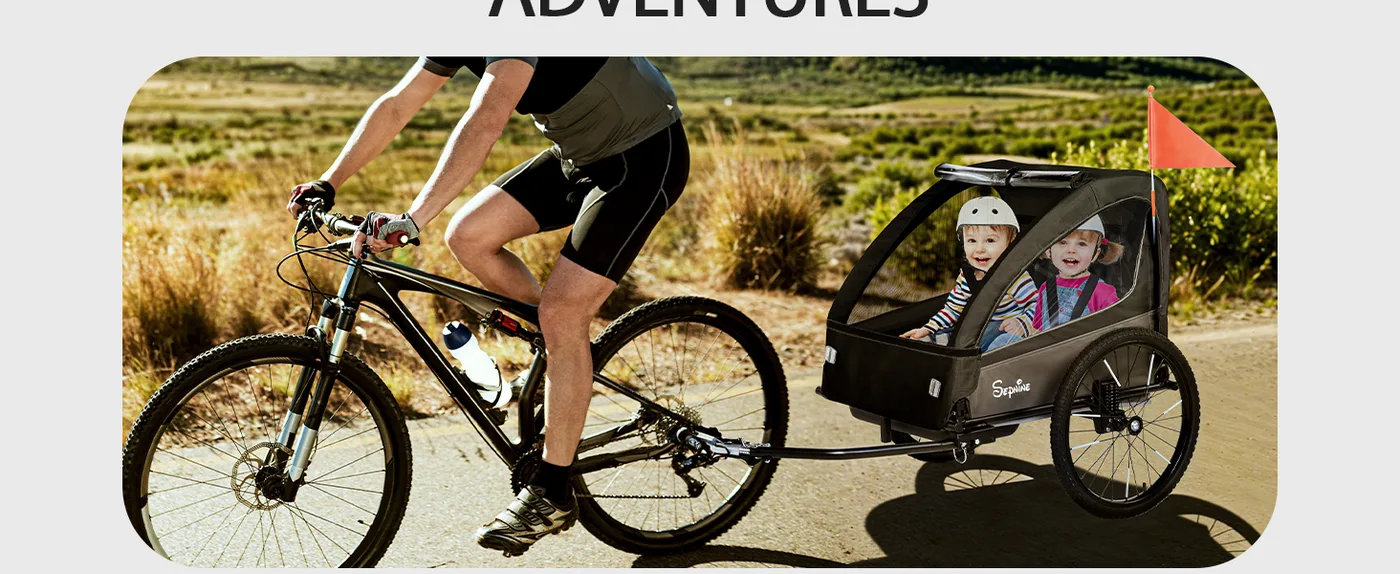 Ranger Suspension Kids Bike Trailer detail