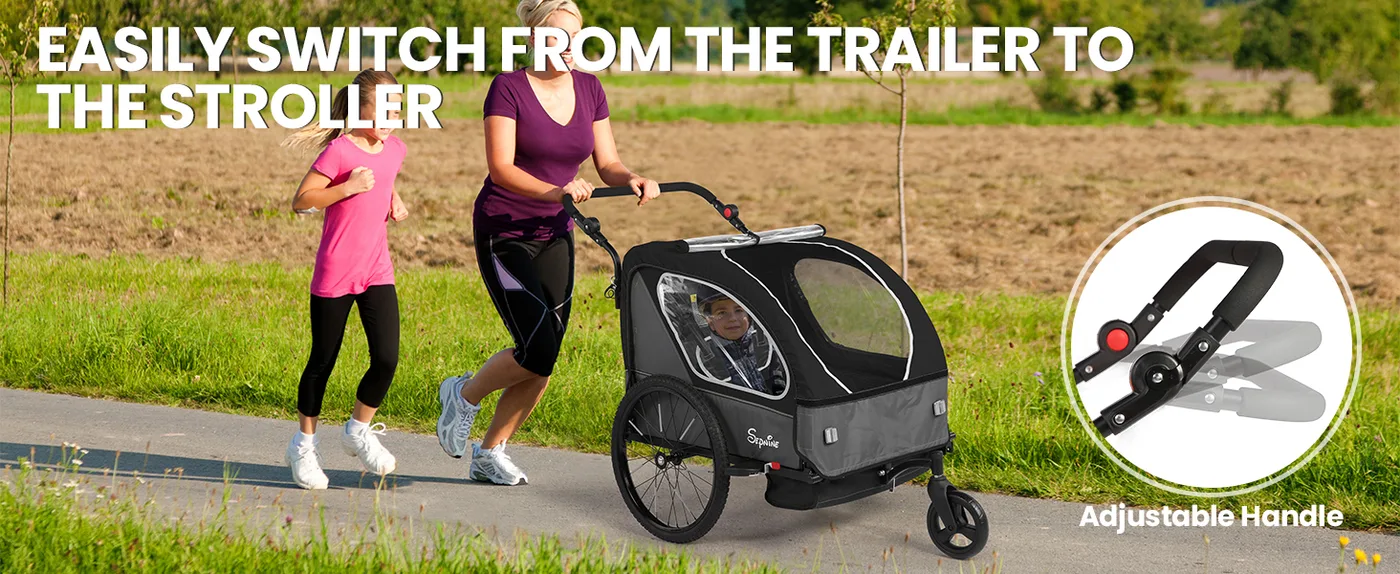Odyssey 2-in-1 Kids Bike Trailer detail