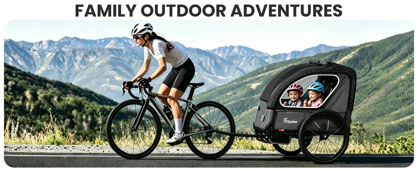Odyssey 2-in-1 Kids Bike Trailer detail
