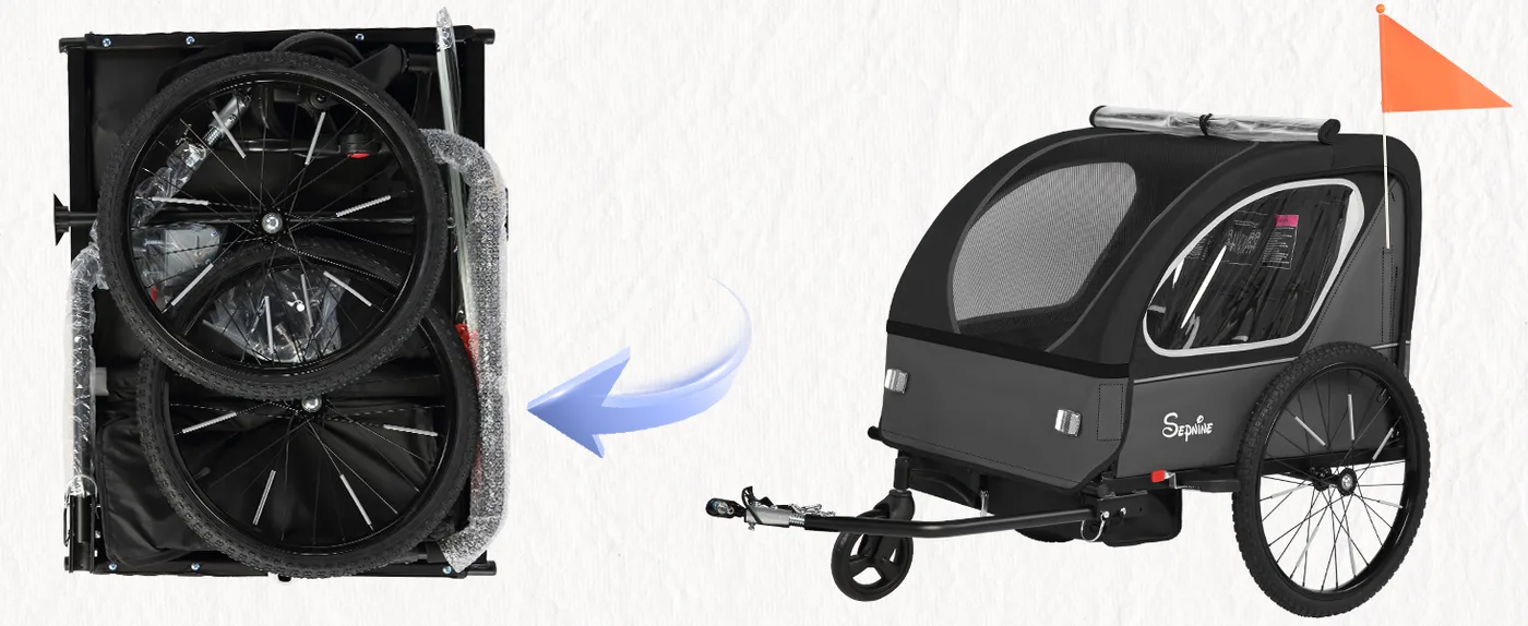 Odyssey 2-in-1 Kids Bike Trailer detail