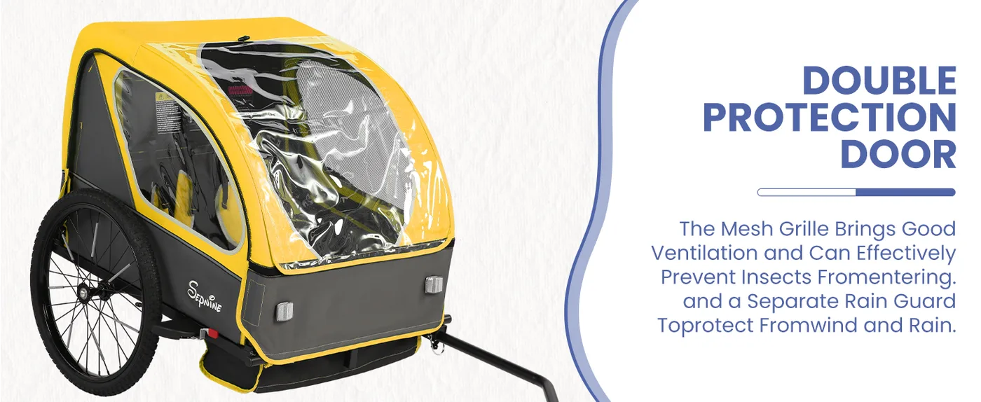 Odyssey 2-in-1 Kids Bike Trailer detail