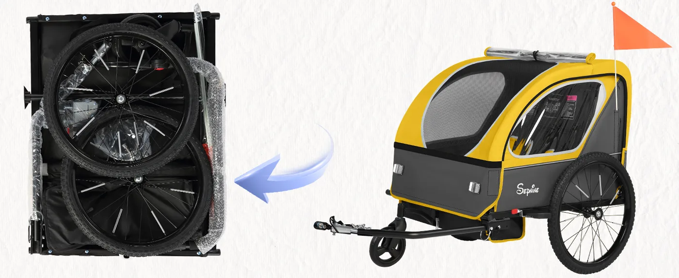 Odyssey 2-in-1 Kids Bike Trailer detail