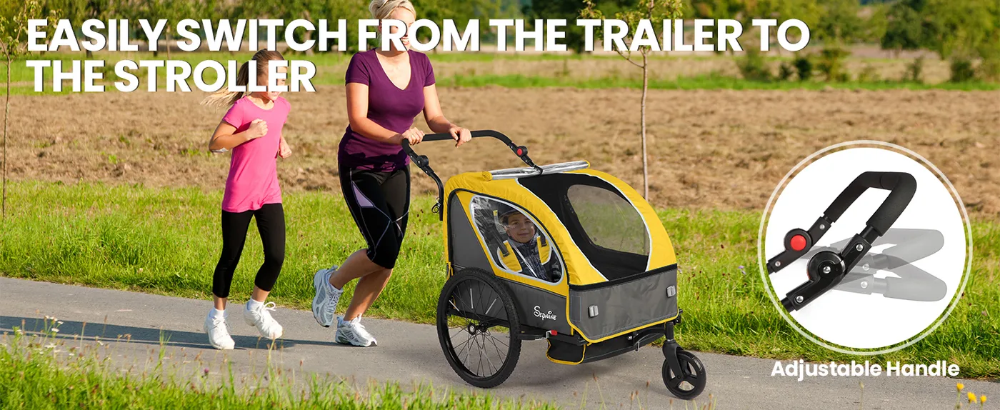 Odyssey 2-in-1 Kids Bike Trailer detail