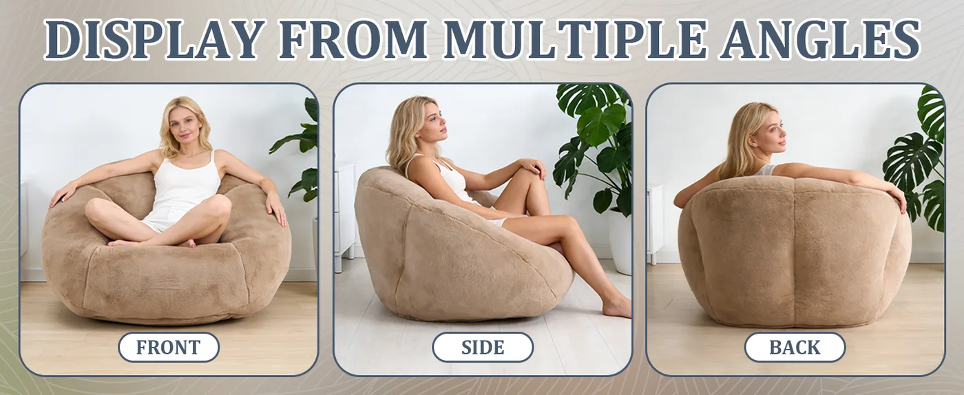Cumulus Shell Bean Bag Chair detail