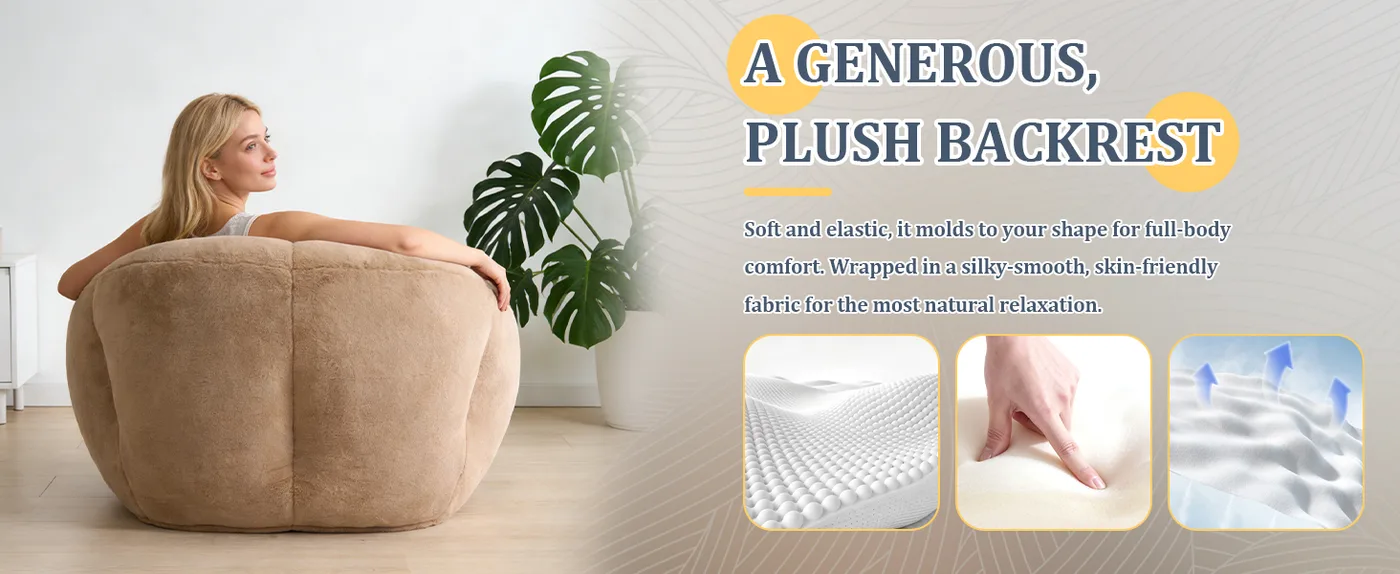 Cumulus Shell Bean Bag Chair detail