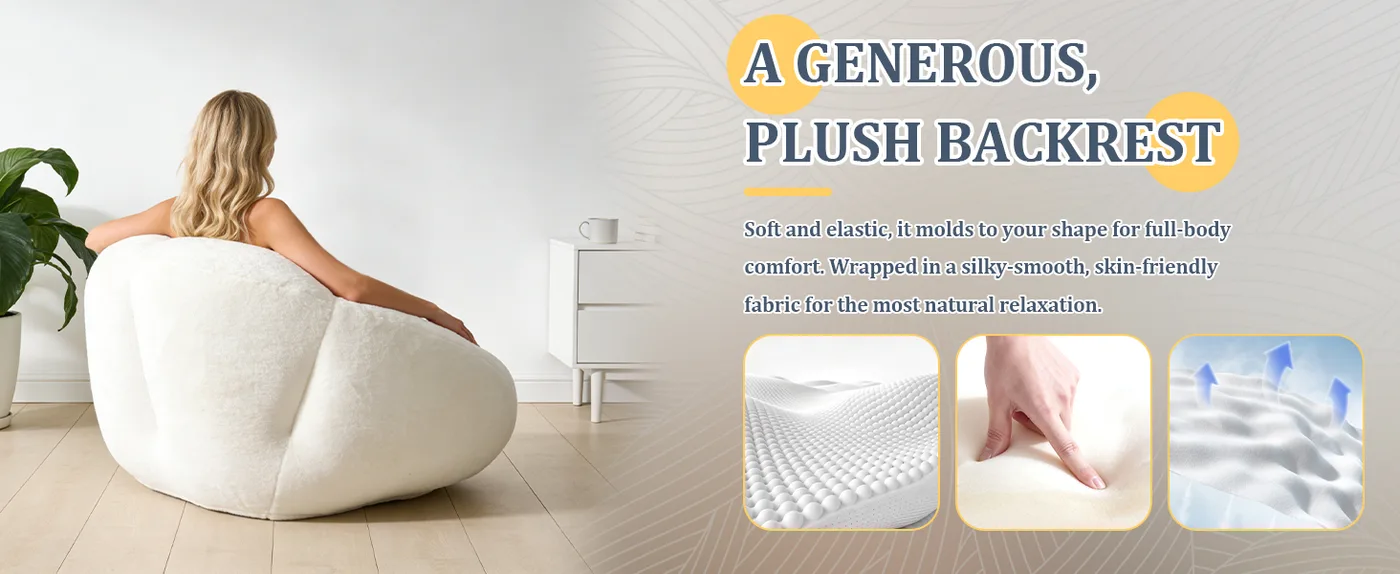 Cumulus Shell Bean Bag Chair detail