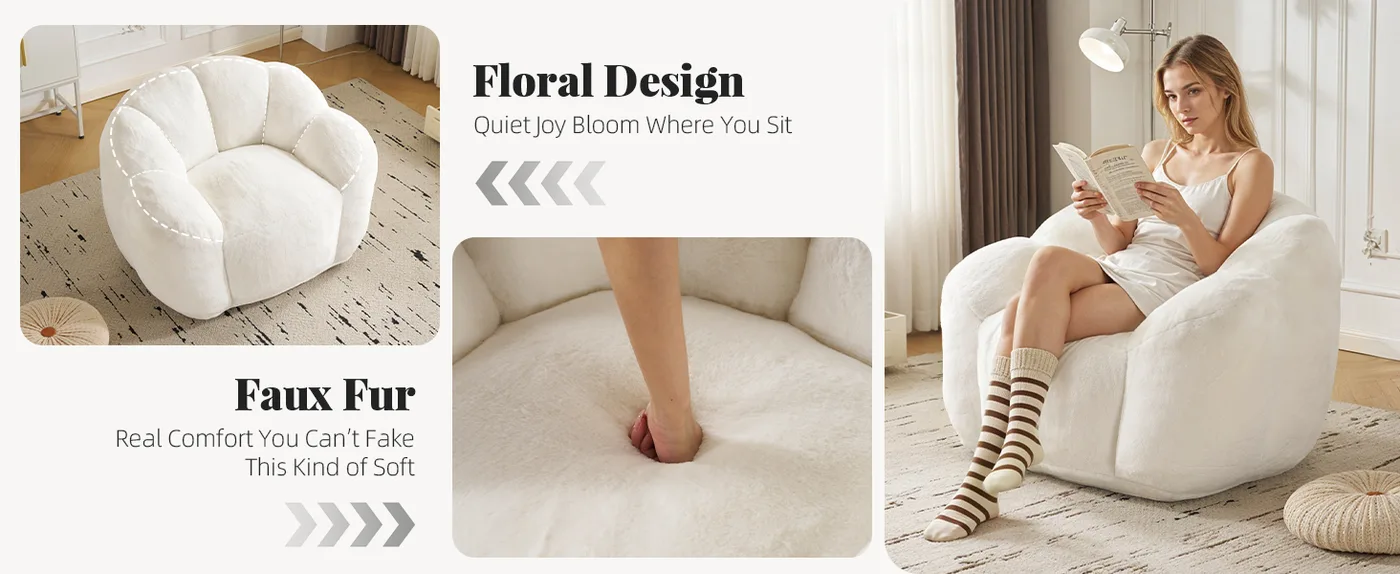 Petal Bean Bag Chair detail