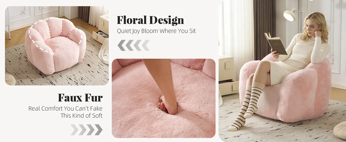 Petal Bean Bag Chair detail
