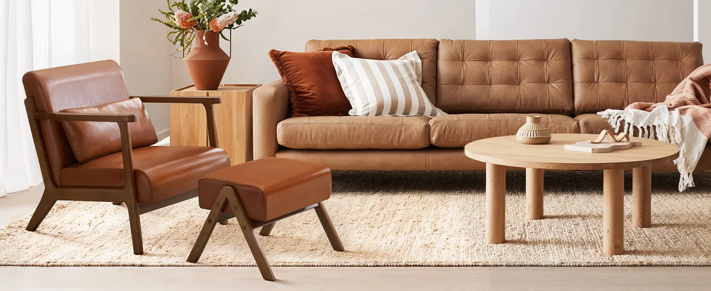 Dawson Lounge Chair & Ottoman detail