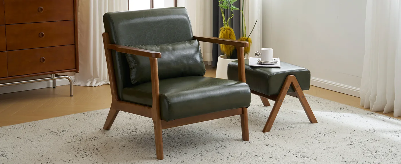 Dawson Lounge Chair & Ottoman detail