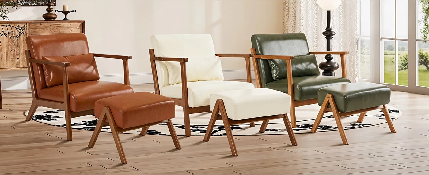 Dawson Lounge Chair & Ottoman detail