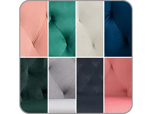Aurelia Tufted Swivel Vanity Chair detail