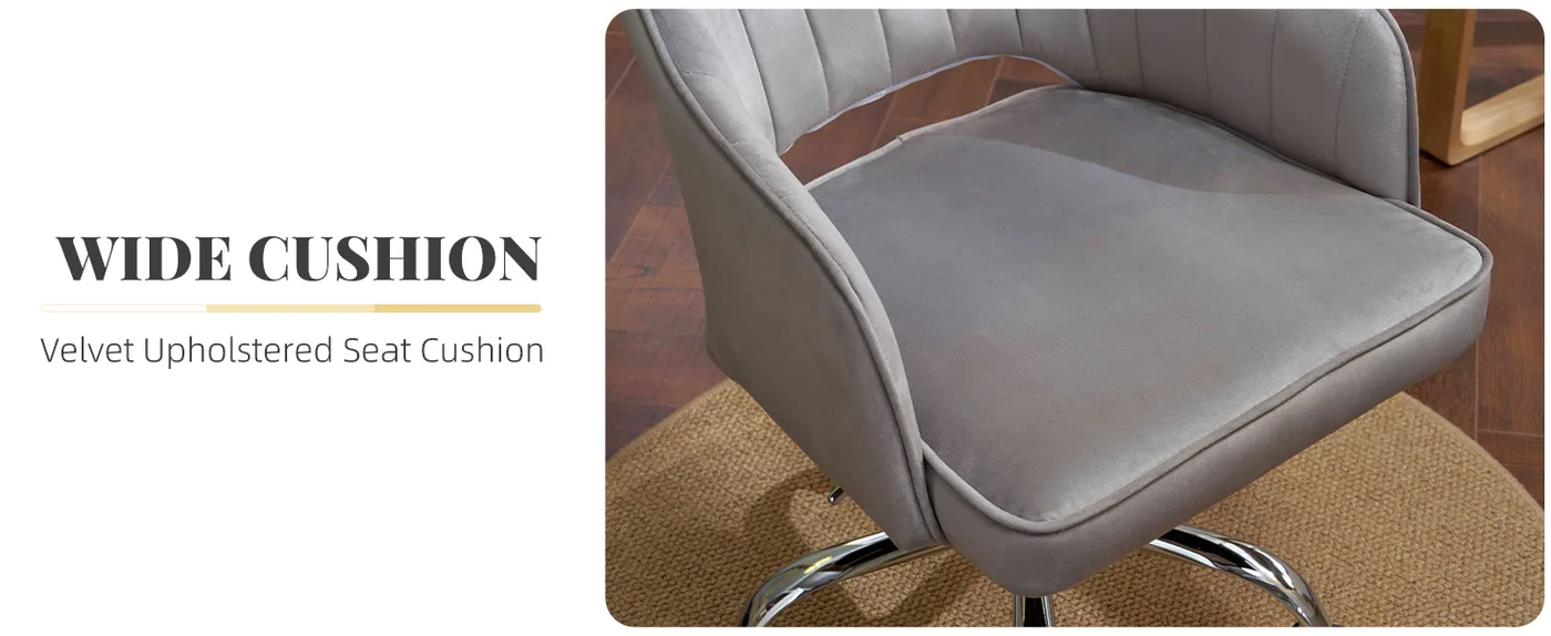 Colette Tufted Velvet Desk Chair detail