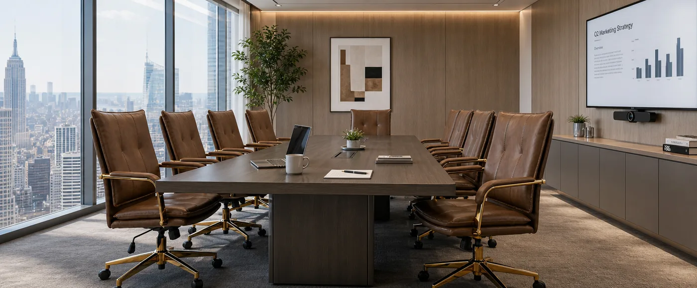 Sloane Faux-Leather Office Chair detail