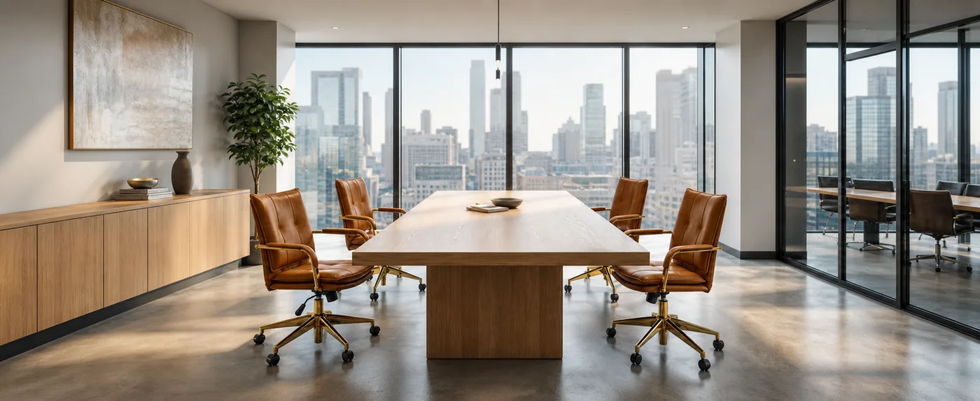Sloane Faux-Leather Office Chair detail