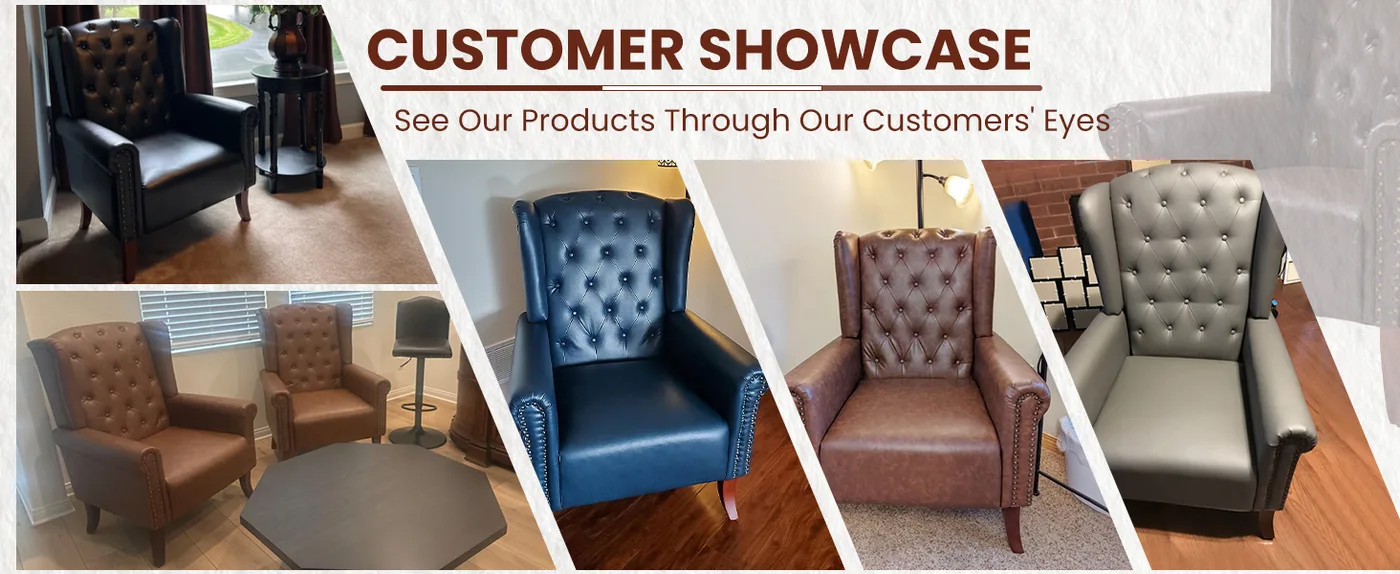 Marlow Leather Accent Chair detail