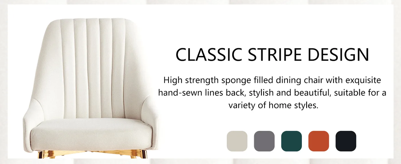 Camille Channel-Back Dining Chair detail