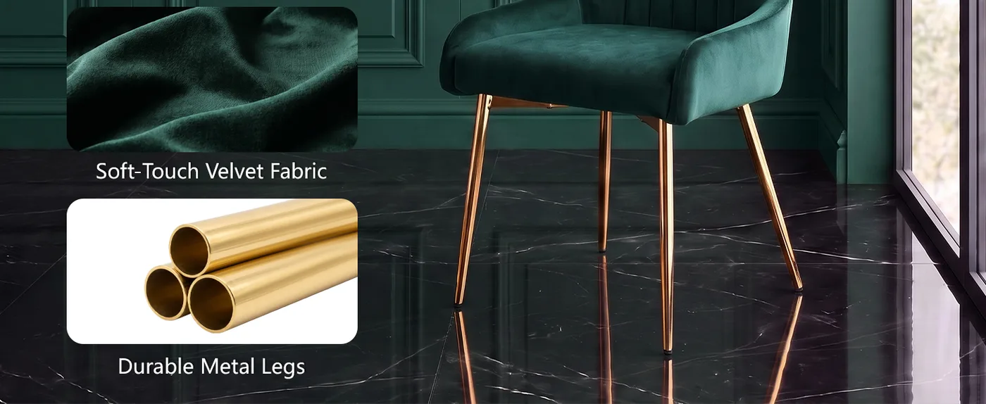 Camille Channel-Back Dining Chair detail