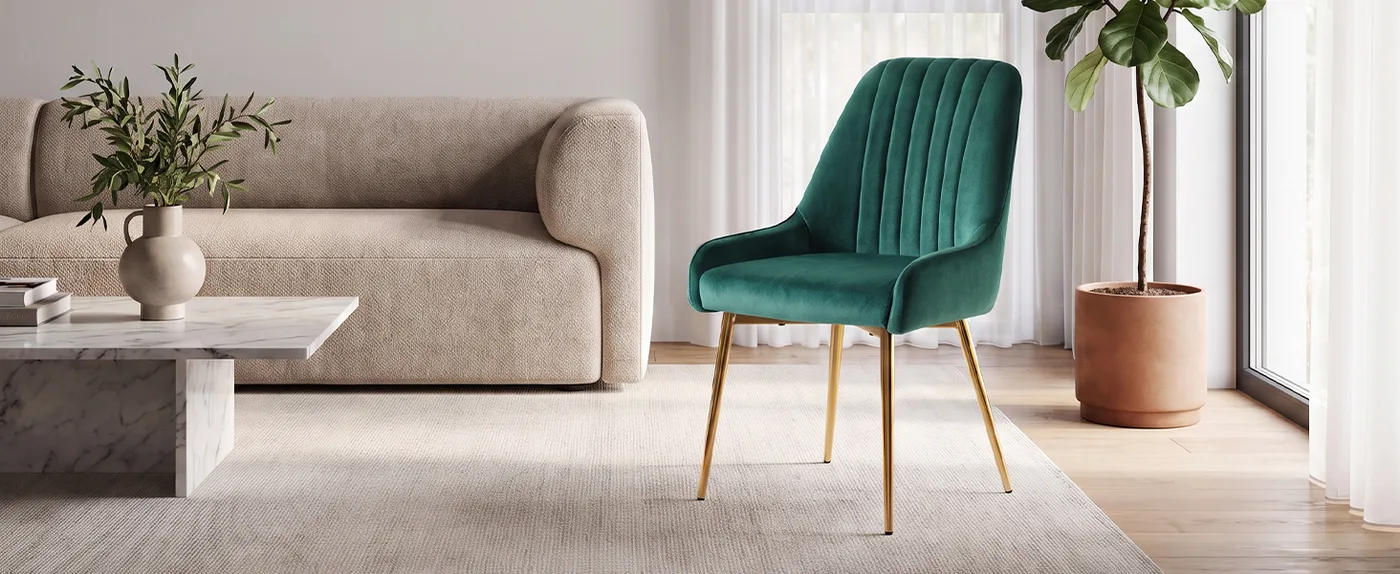 Camille Channel-Back Dining Chair detail
