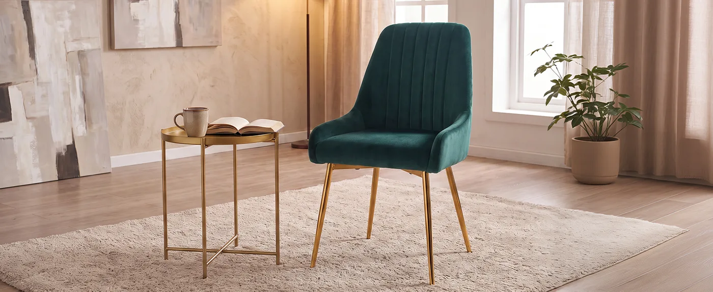 Camille Channel-Back Dining Chair detail